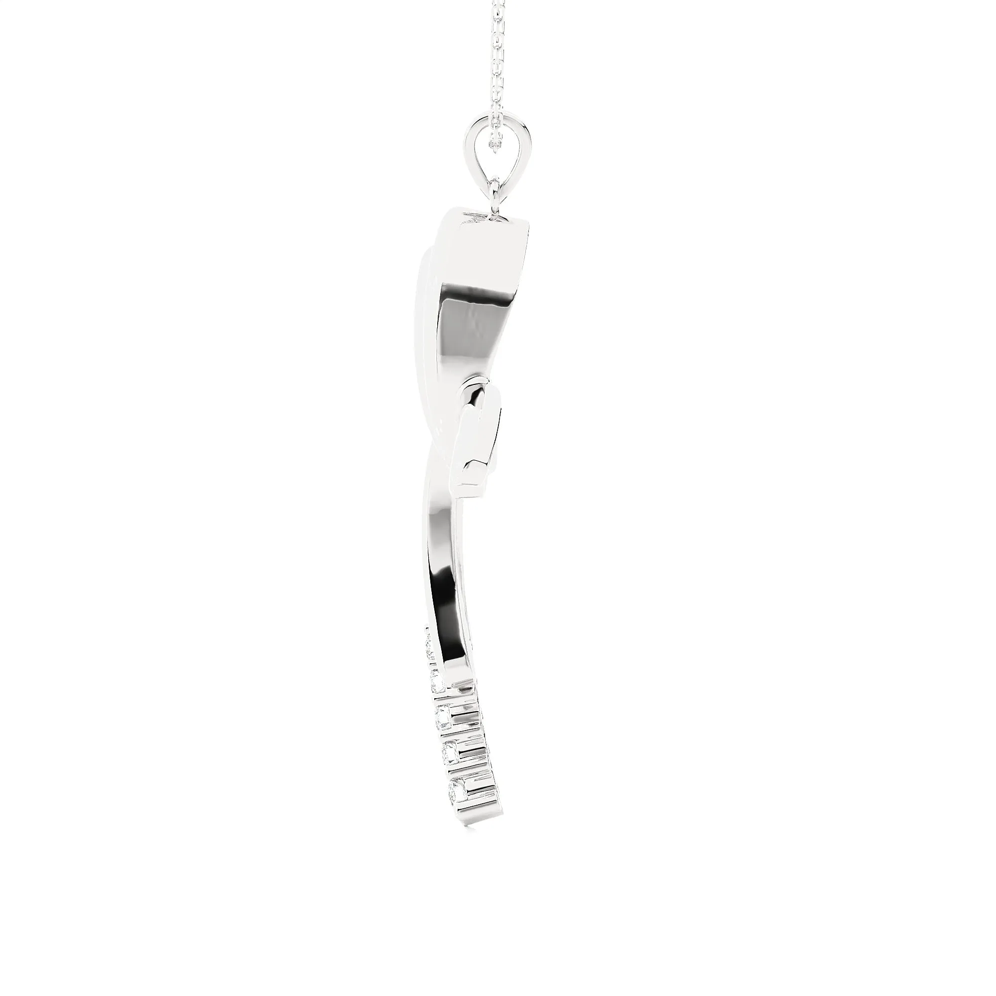 1/6 ctw Round Lab Grown Diamond Cross Pendant