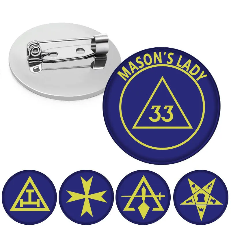 33rd Degree Scottish Rite Brooch - Mason's Lady