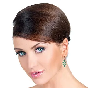 5.32 Carat 14K Solid Rose Gold Chandelier Earrings Natural Emerald