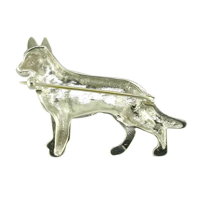 Alsatian Dog Brooch