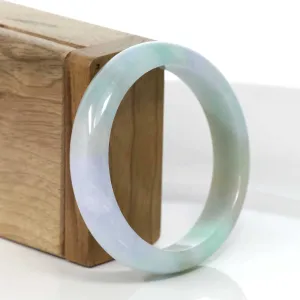 Baikalla Lavender-Green Natural Burmese Jadeite Jade Bangle (56.62mm) #968