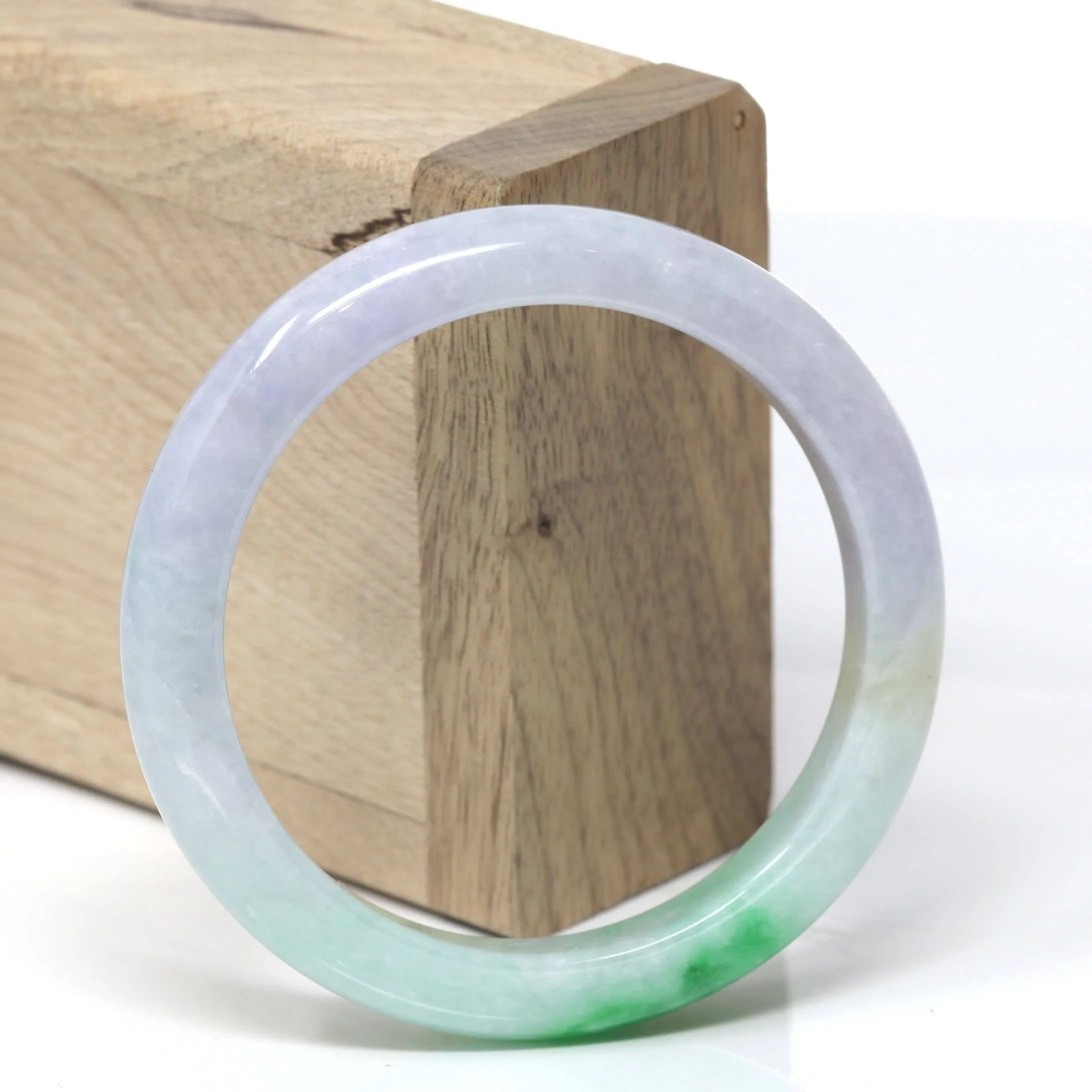 Baikalla™ "Classic Bangle" Genuine Burmese High Quality Jadeite Jade Bangle Bracelet (52.2mm)#150