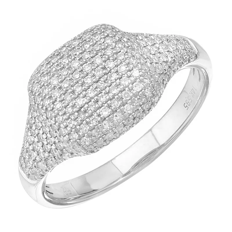 BASH DIAMOND SIGNET RING.
