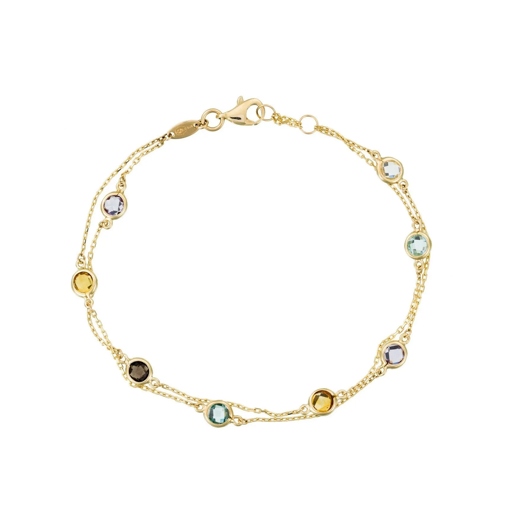 Bracelet "Colormix" 3,19Ct/7 - Or Jaune 375/1000
