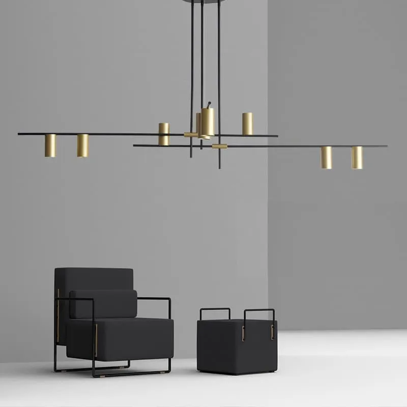 Cabaana Tubes on Rod Hanging Lamp