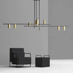 Cabaana Tubes on Rod Hanging Lamp