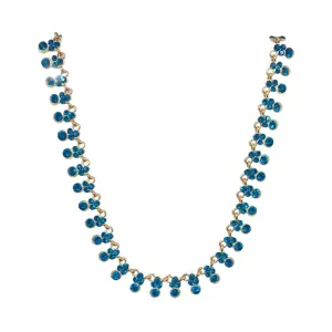 Candice Necklace - Blue Zircon