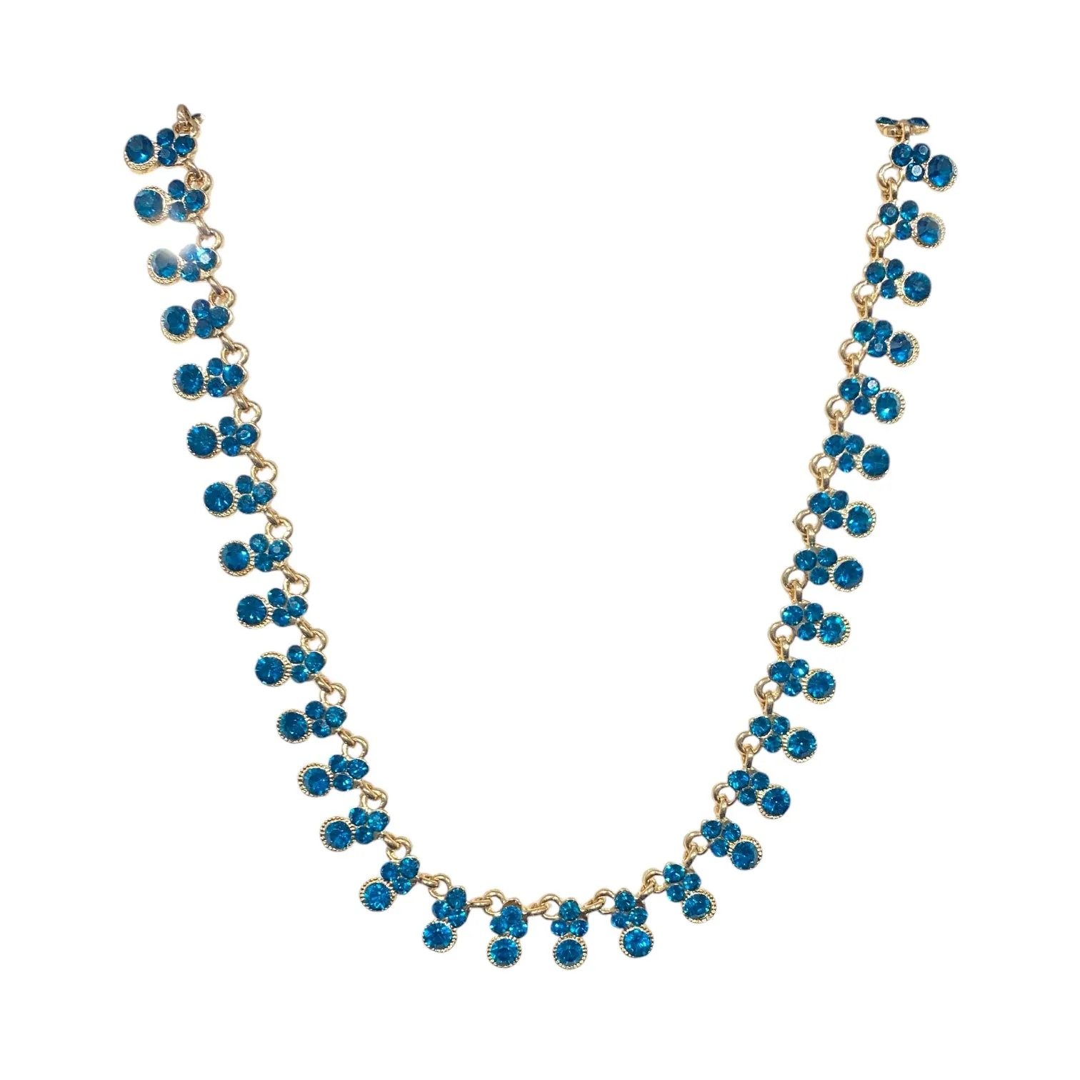 Candice Necklace - Blue Zircon