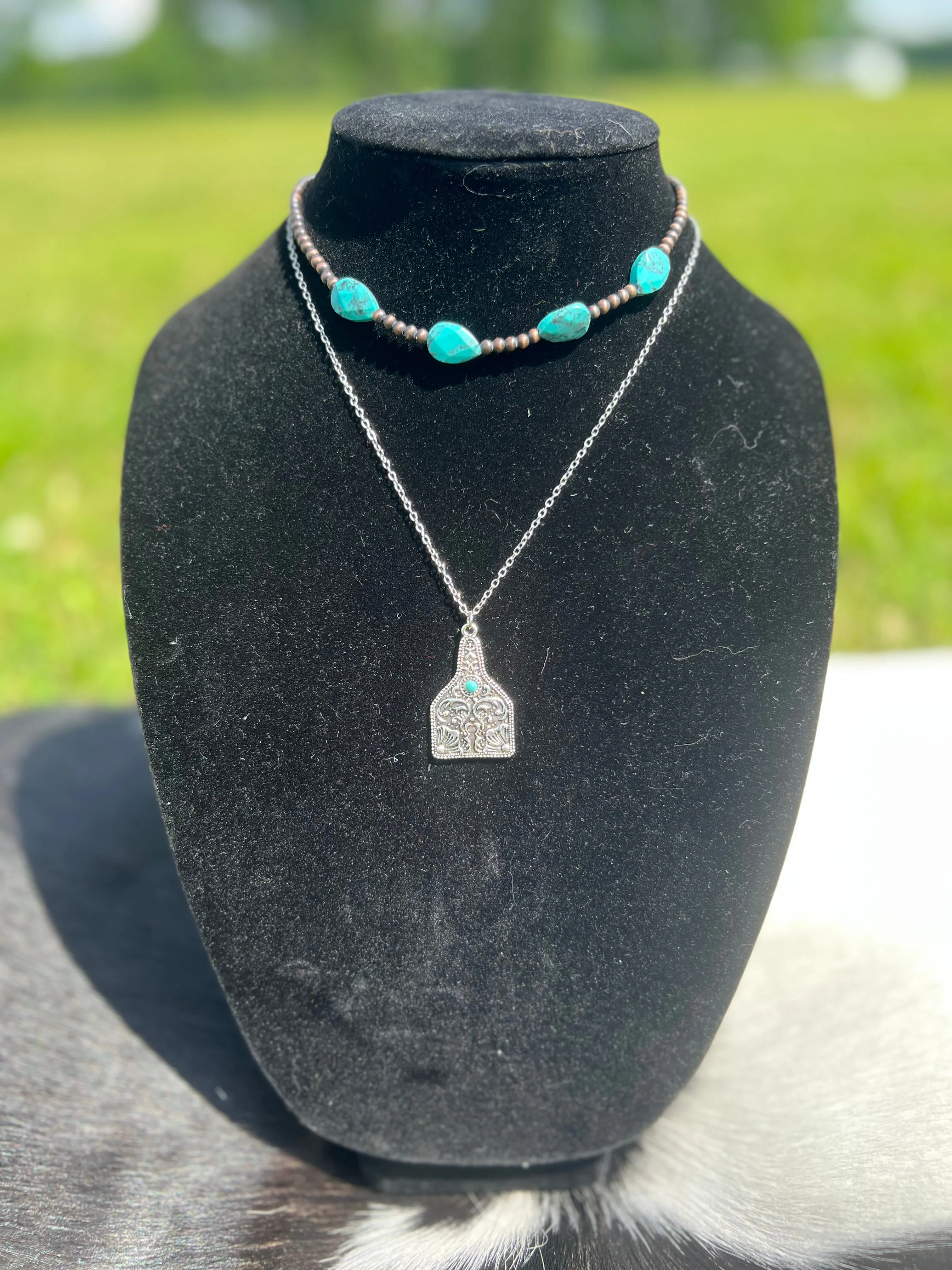 Cattle Tag Necklace