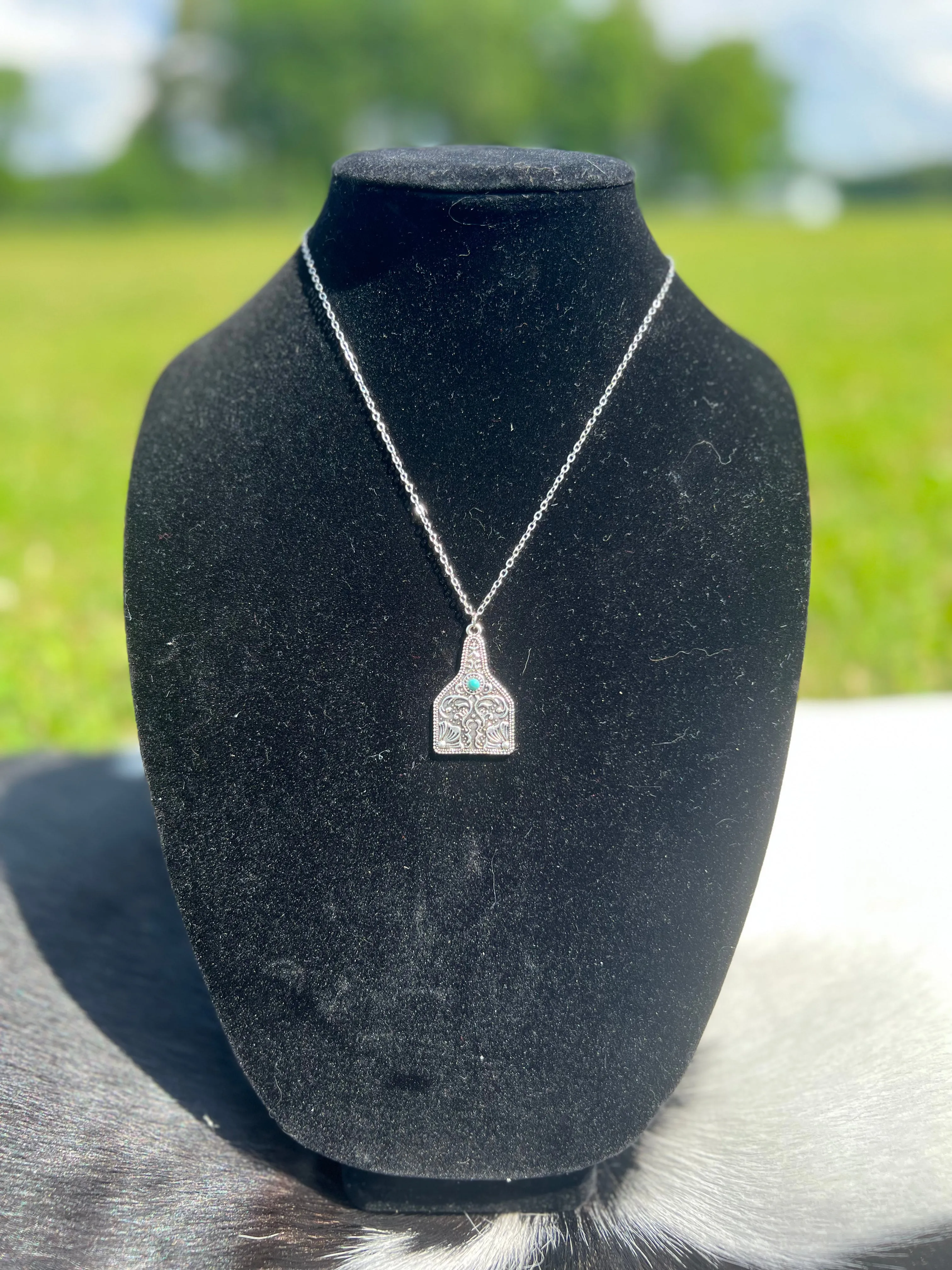Cattle Tag Necklace
