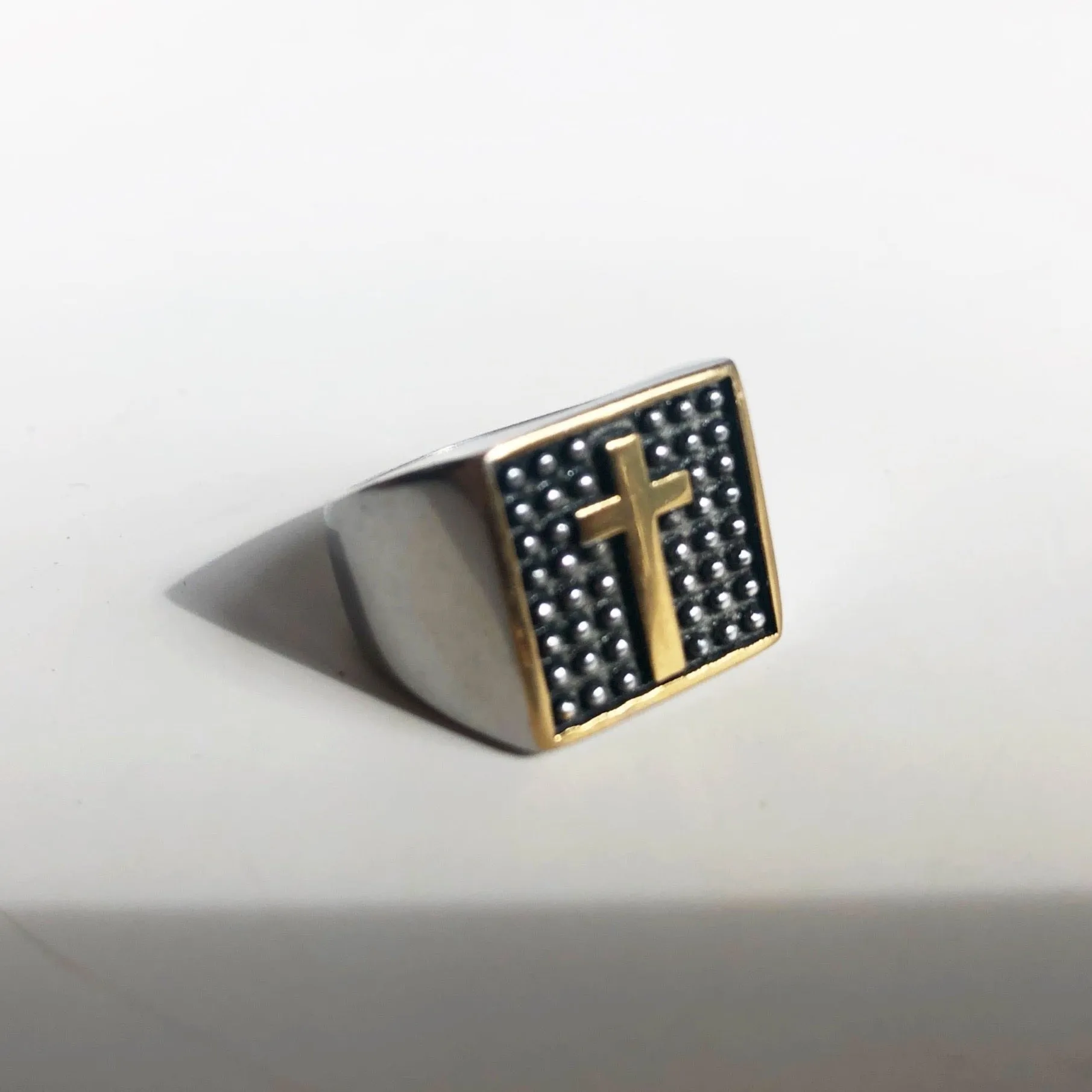 Cross Signet Ring