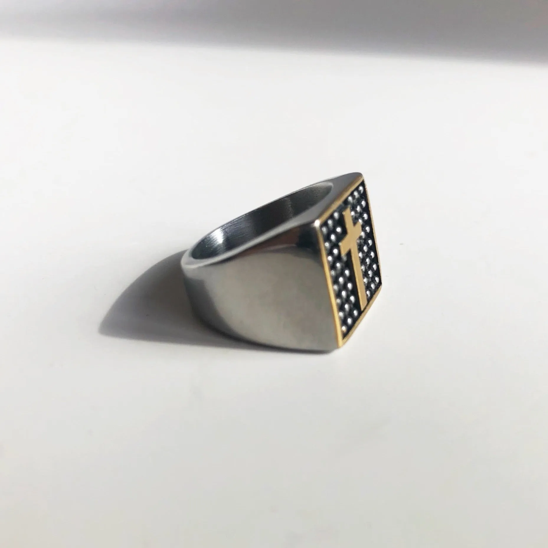 Cross Signet Ring