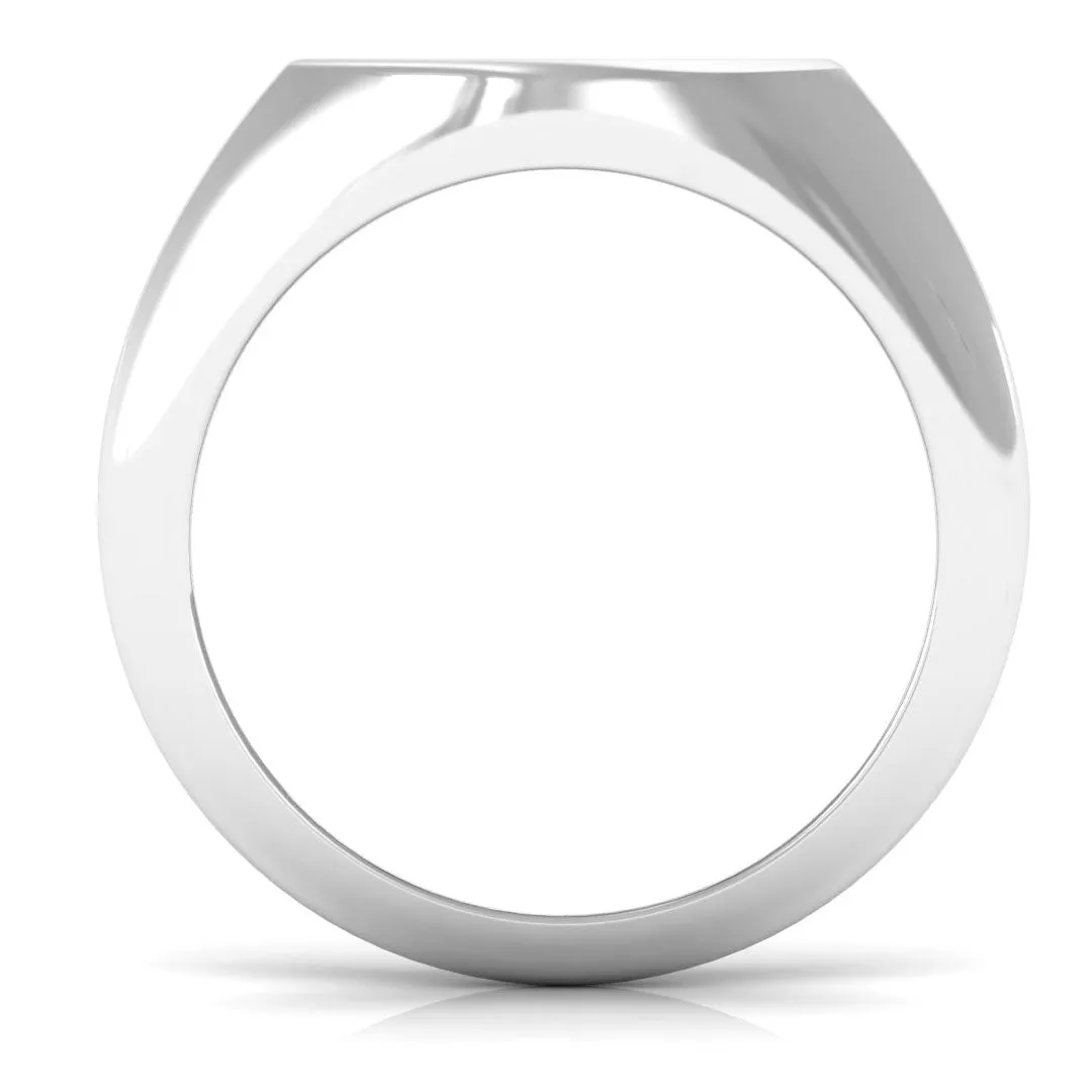Cubic Zirconia Unisex Scorpio Zodiac Signet Ring