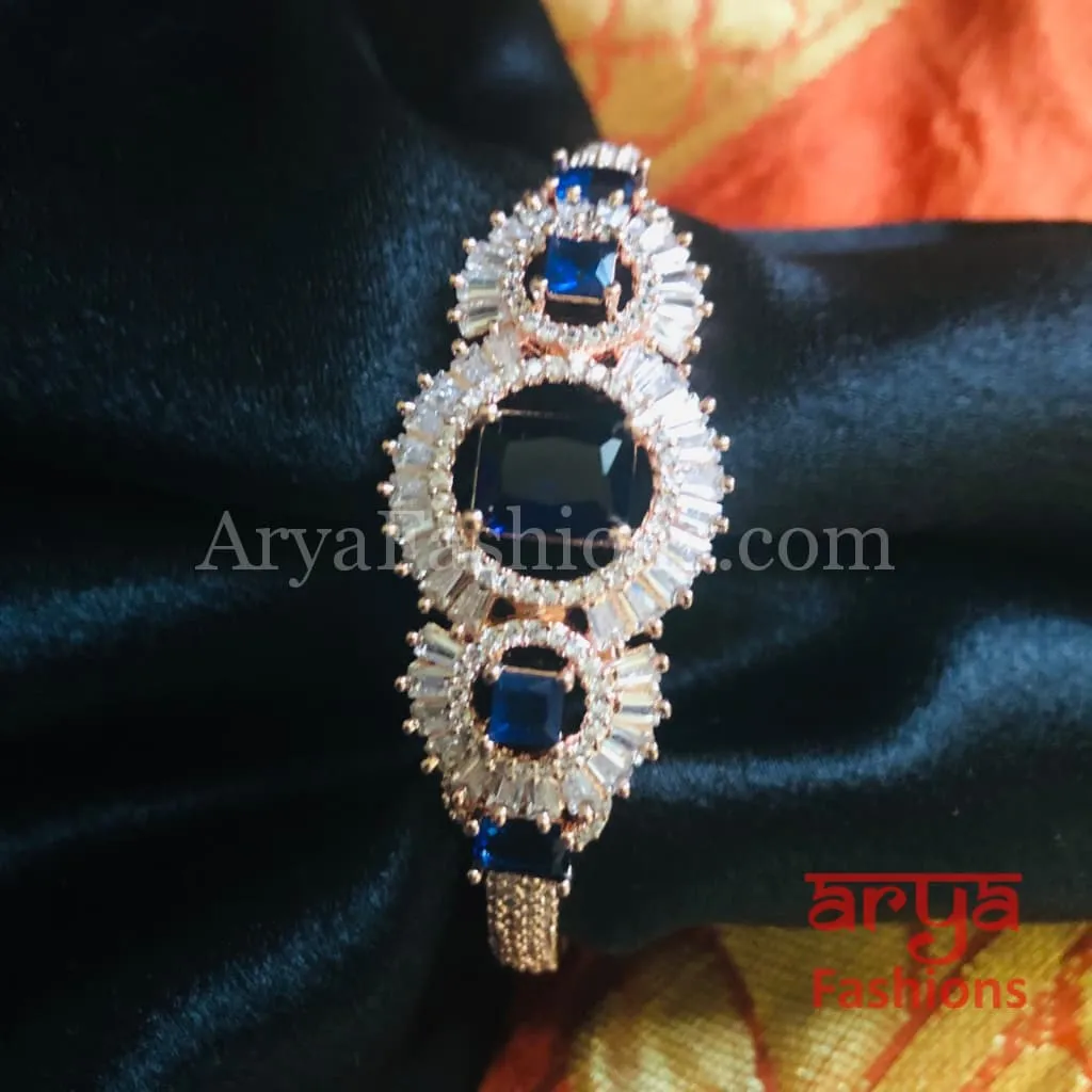 CZ Emerald Bracelet/ Indian Green Cubic Zirconia Bracelet