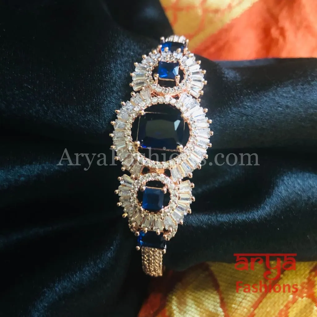 CZ Emerald Bracelet/ Indian Green Cubic Zirconia Bracelet