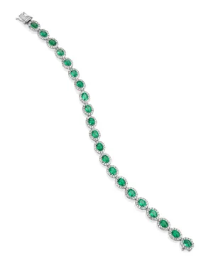 Emerald and Diamond Bracelet