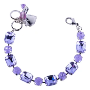 Emerald and Round Bracelet in "Violet Ice" *Custom*