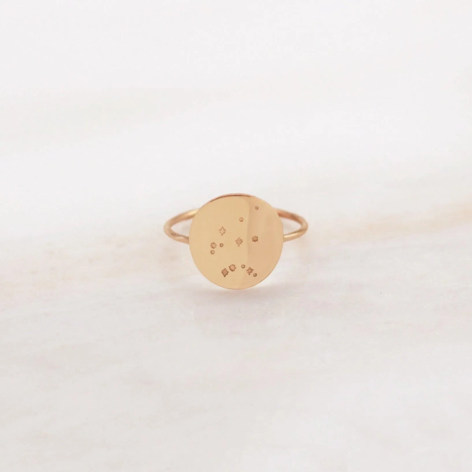 Gaia Zodiac Constellation Ring