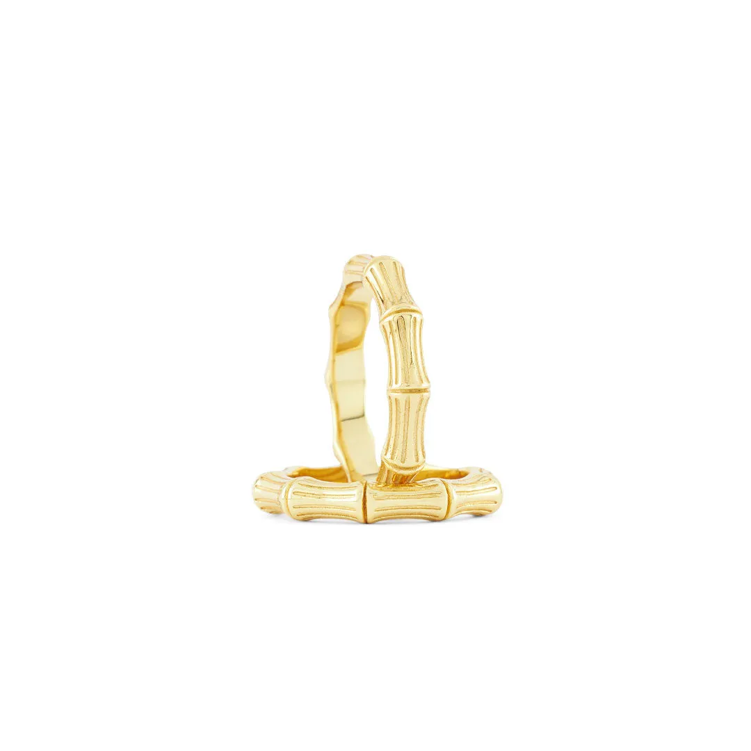 Gold Bamboo Ring