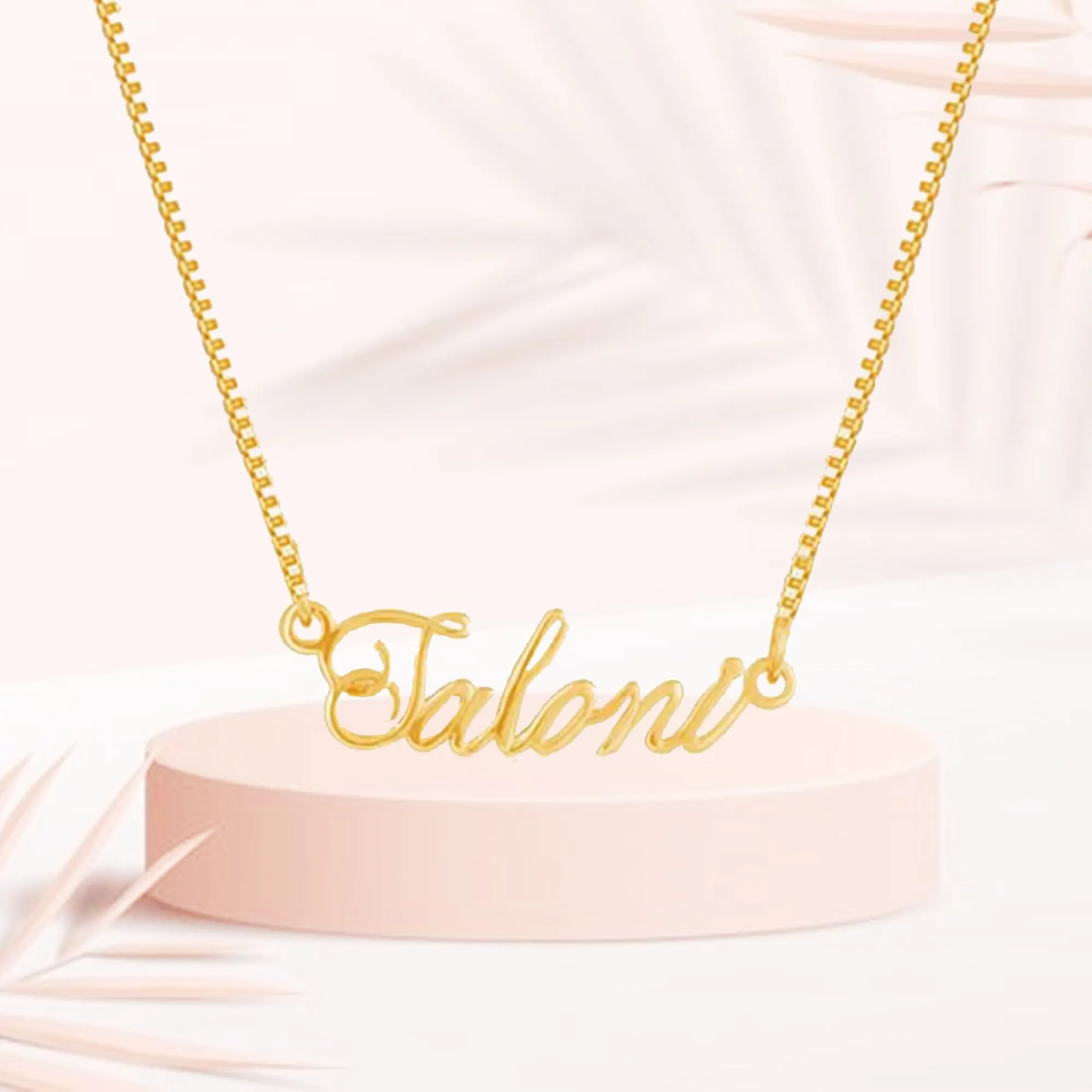 Golden Personalised Eternal Necklace
