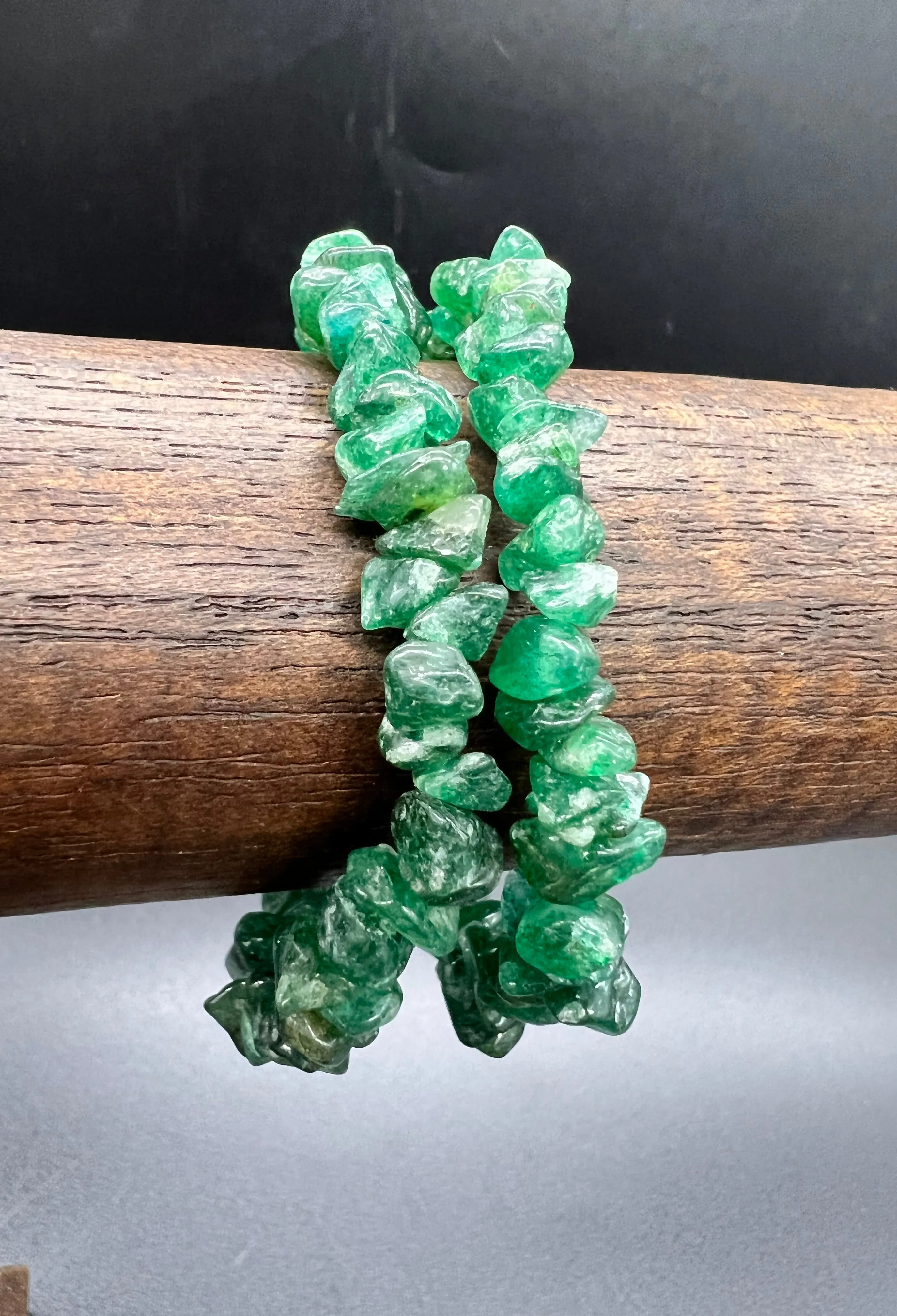 Green Aventurine Crystal Chip Bracelet