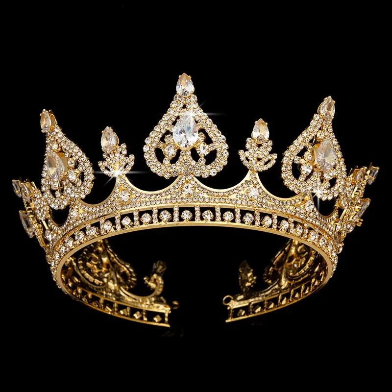 Hearts of Luxury Elegant Cubic Zirconia Crown - High-Quality Zircon