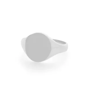 Heritage Signet Ring in White Gold