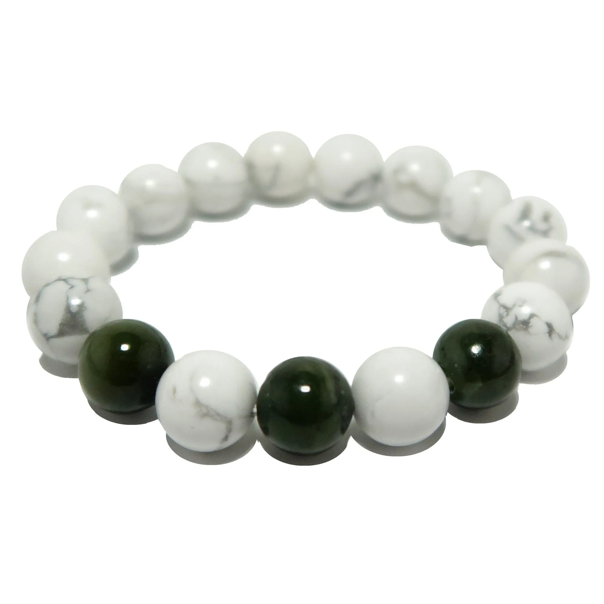 Howlite Jade Bracelet Love of Money Abundance Stones