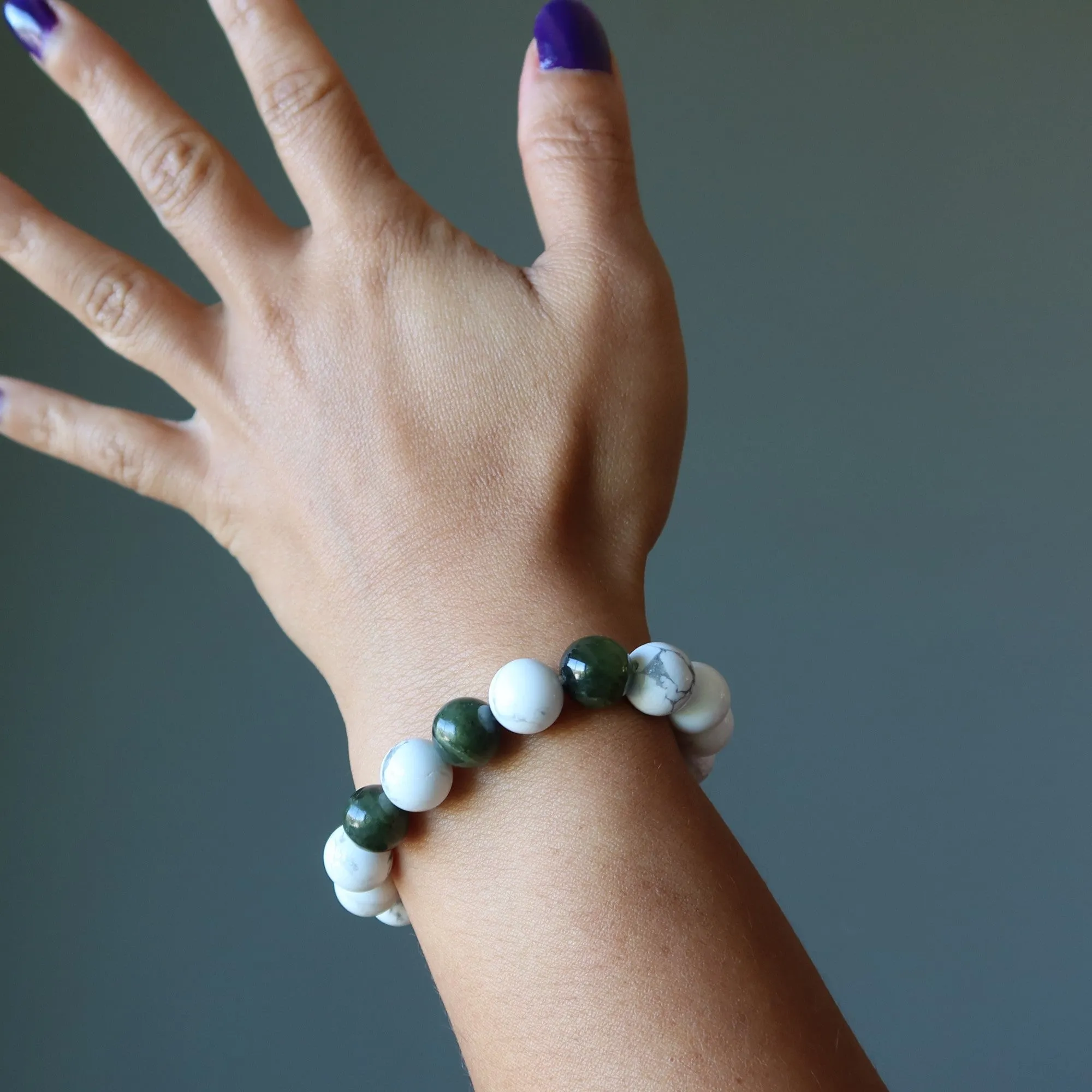 Howlite Jade Bracelet Love of Money Abundance Stones