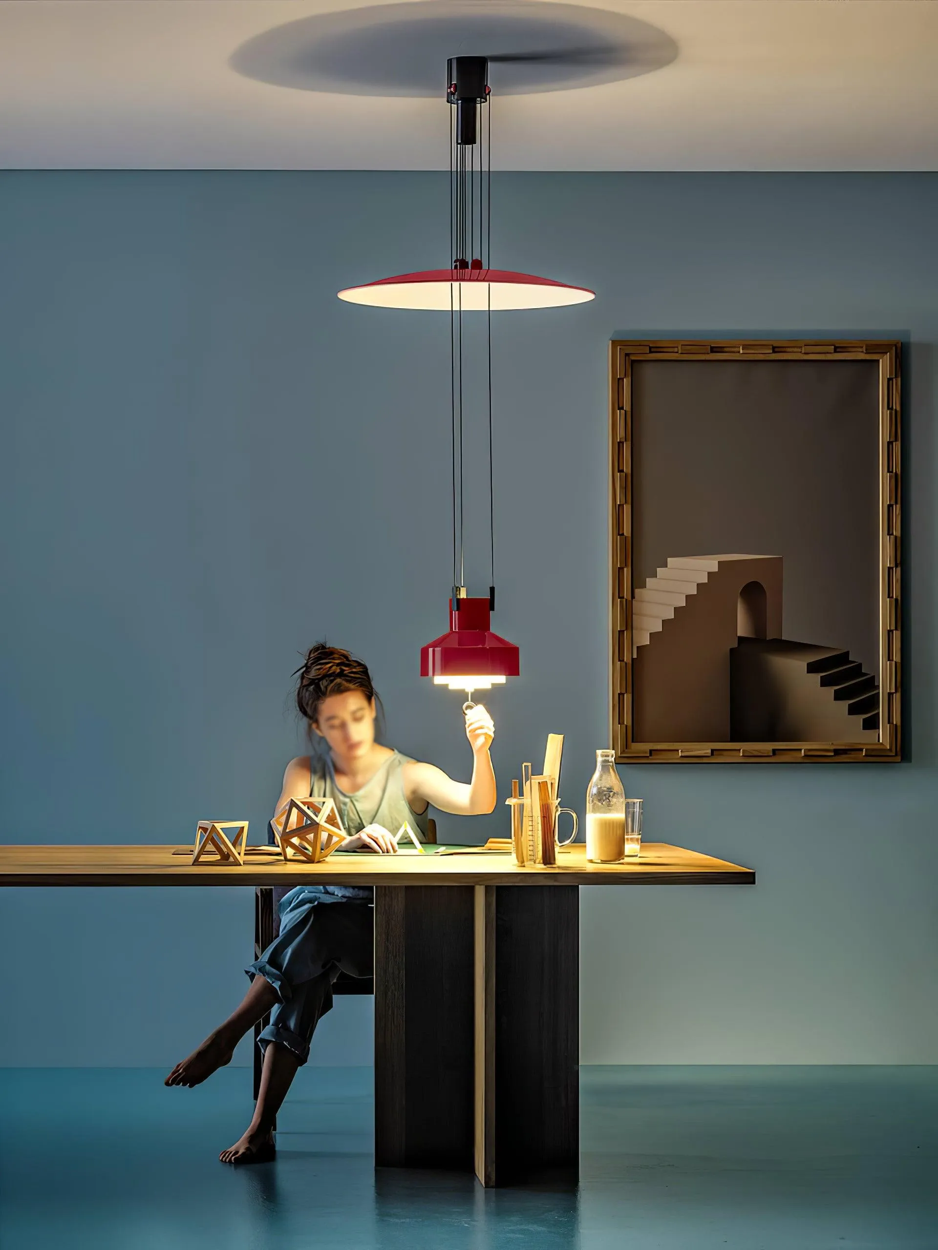 Jeka Pendant Lamp 24.8″ - 43.3″