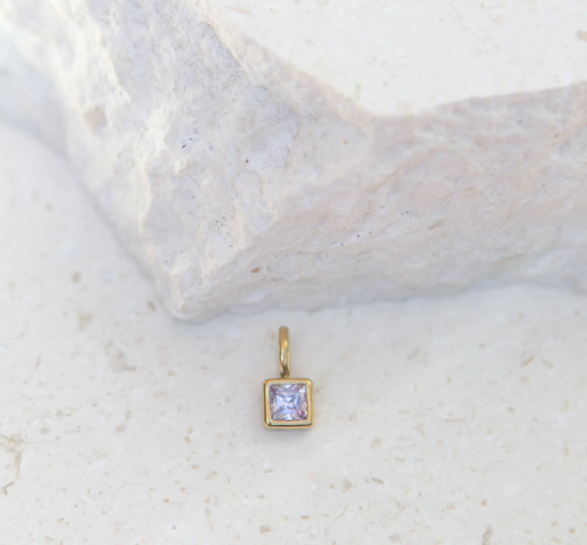 June Alexandrite Square Charm