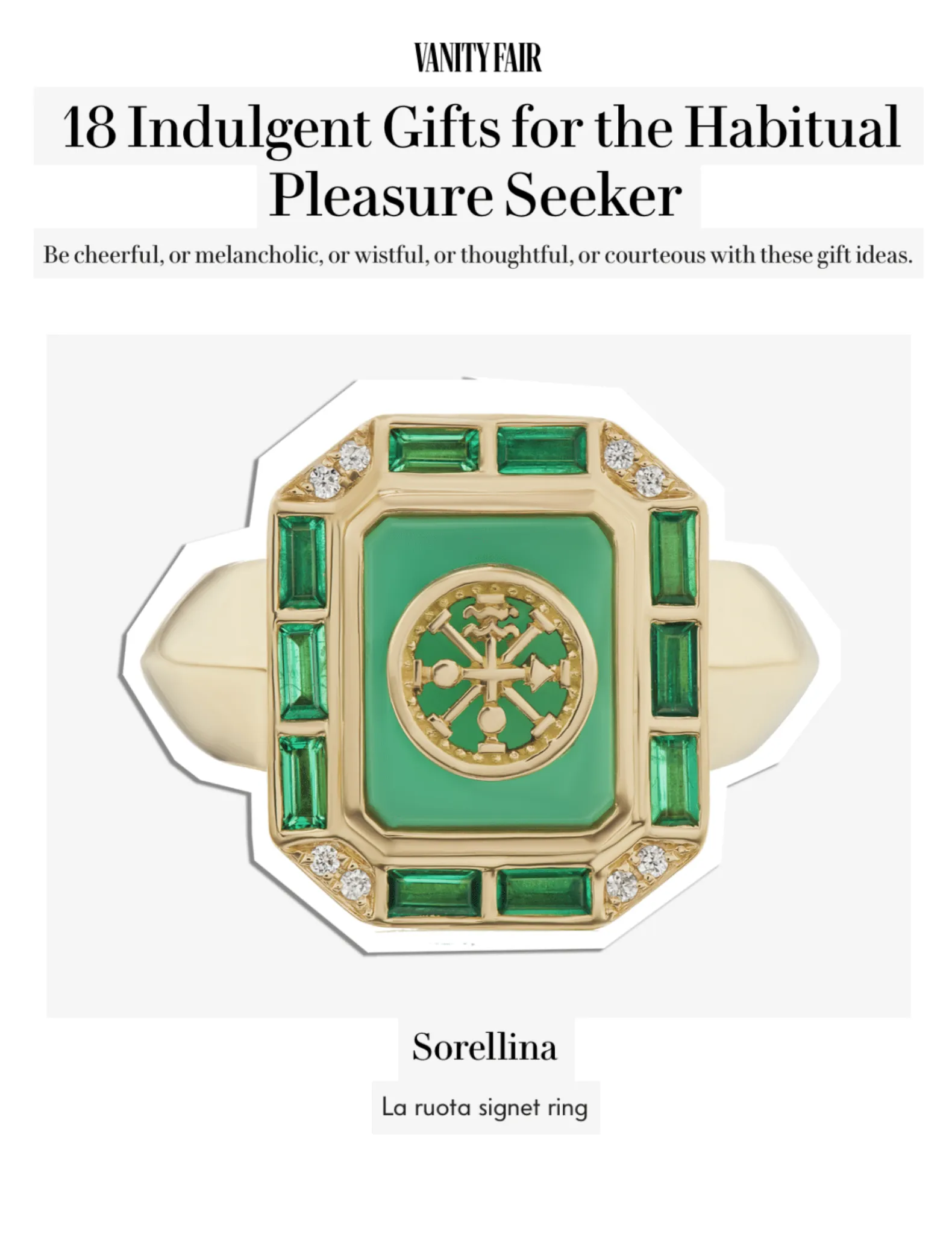 La Ruota Signet Ring