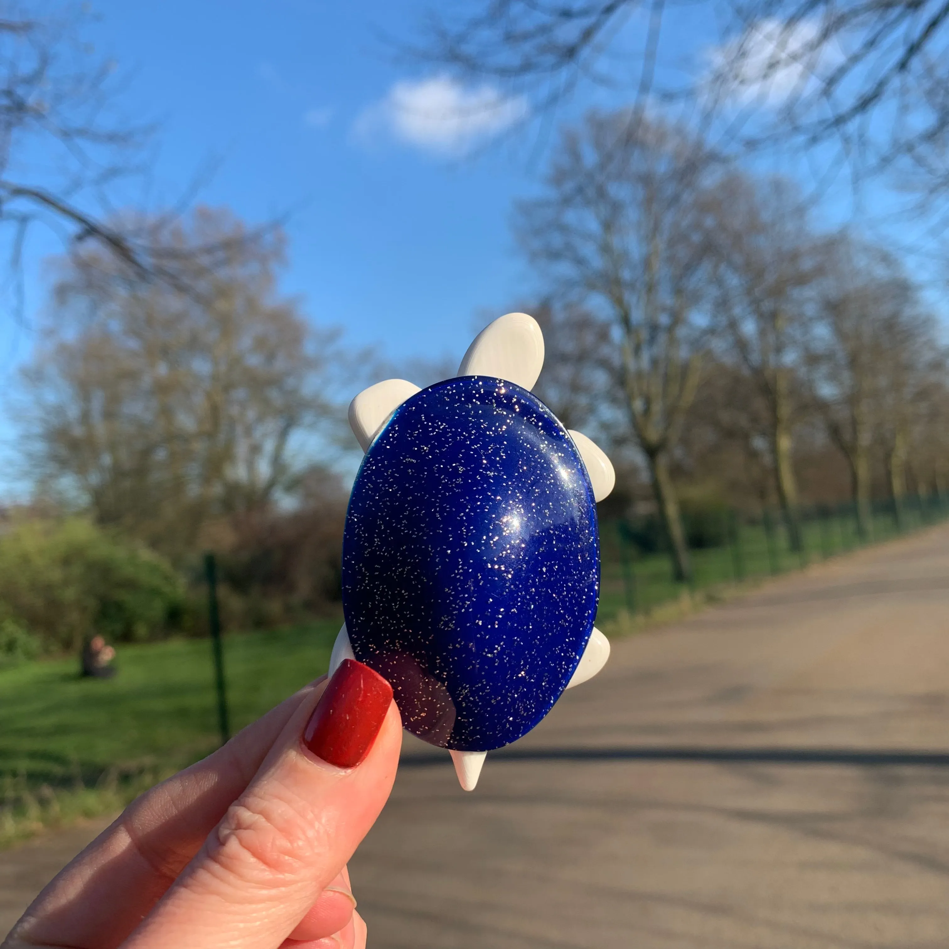 Lea Stein Tortoise in blue