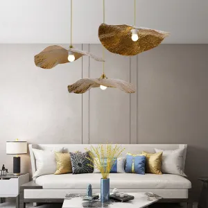 LED Metal Lotus Leaf Modern Pendant Light