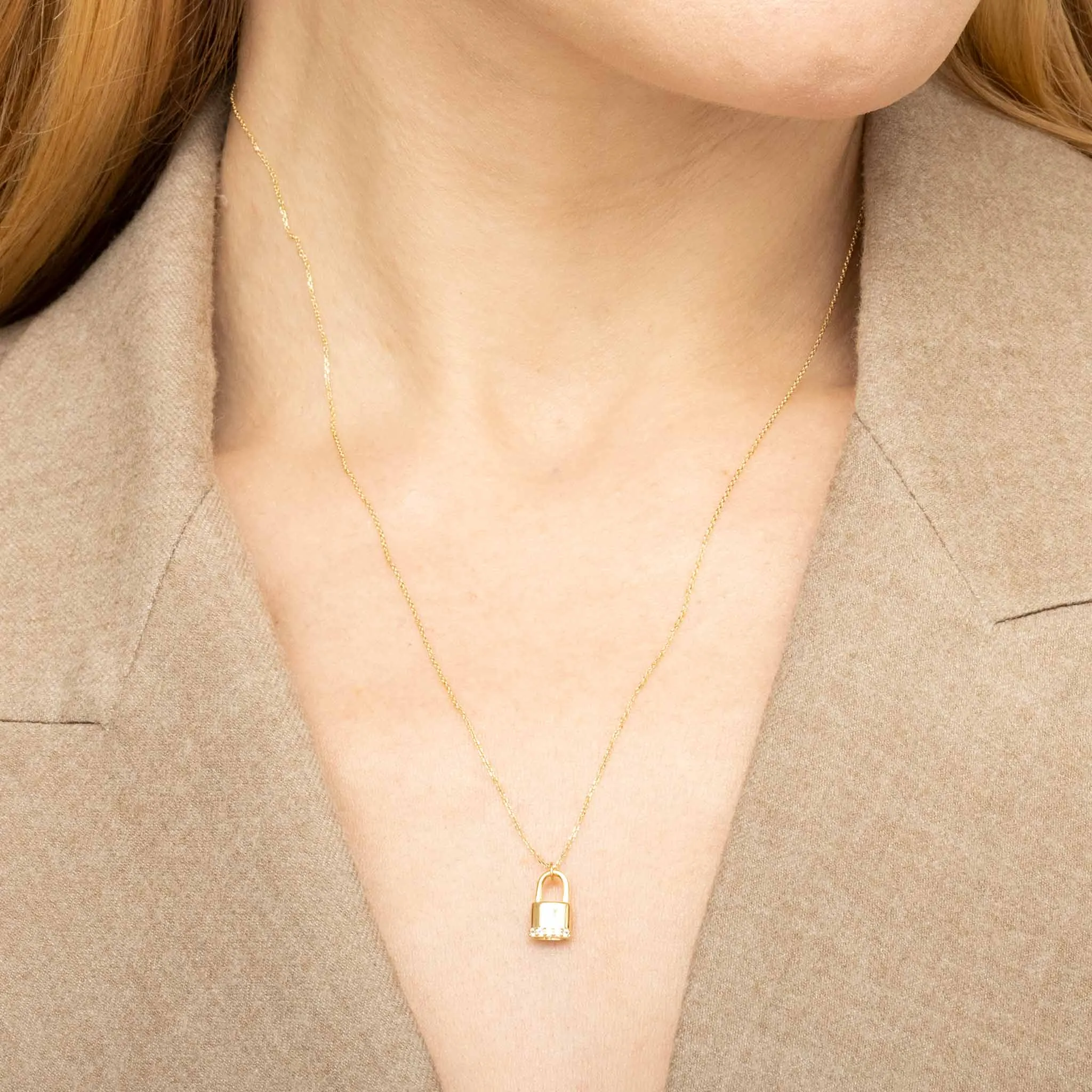 Lexington Lock Pendant Necklace