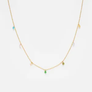 Lillian Rainbow Zircon Necklace