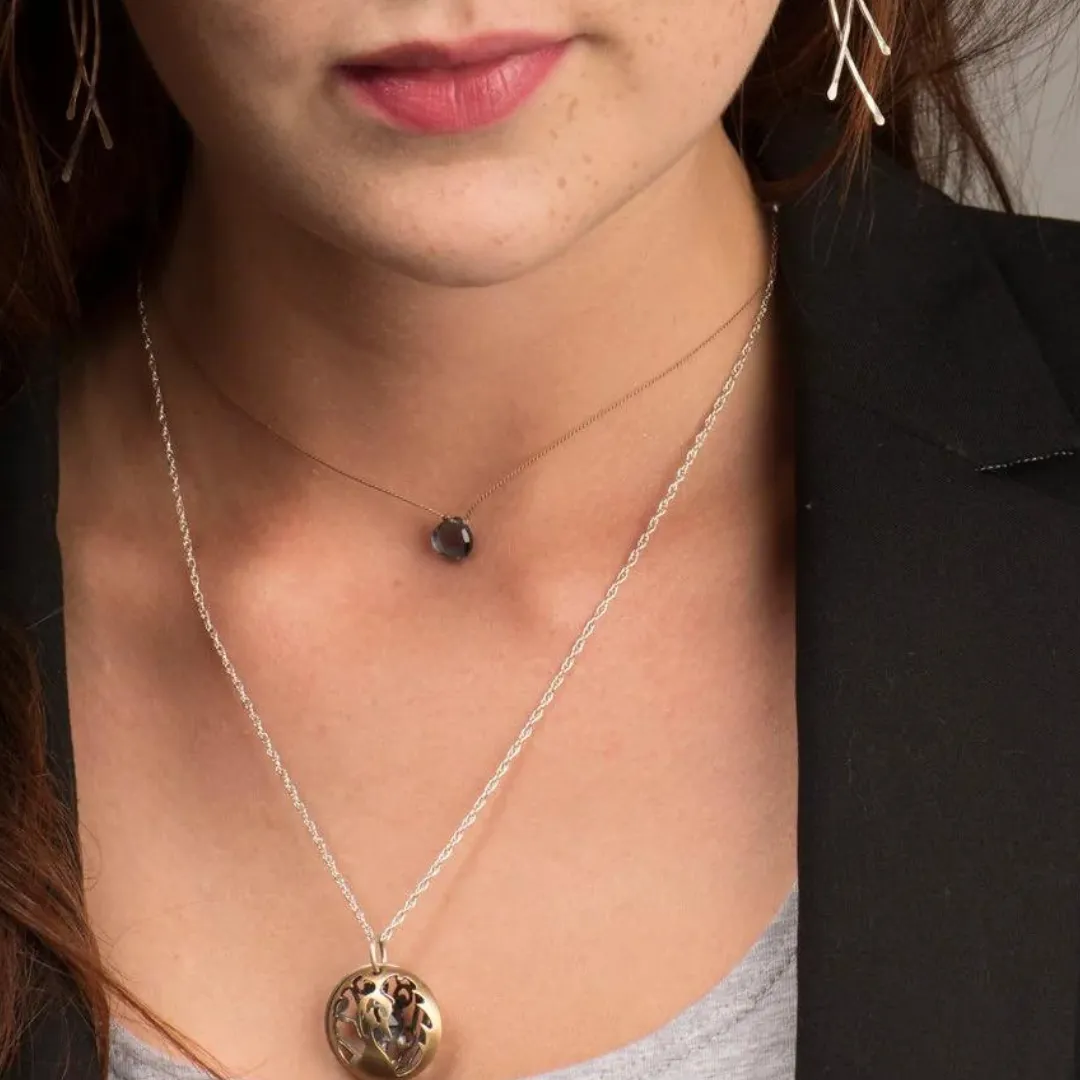 London Blue Topaz Teardrop Necklace