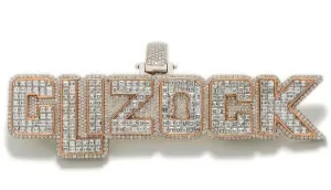 Lucky GLIZOCK Statement Pendant HipHop Style Diamond Studded Sterling Silver925