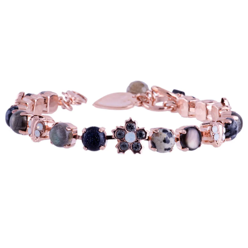 Medium Holly Bracelet with Minerals in "Nightfall" *Custom*