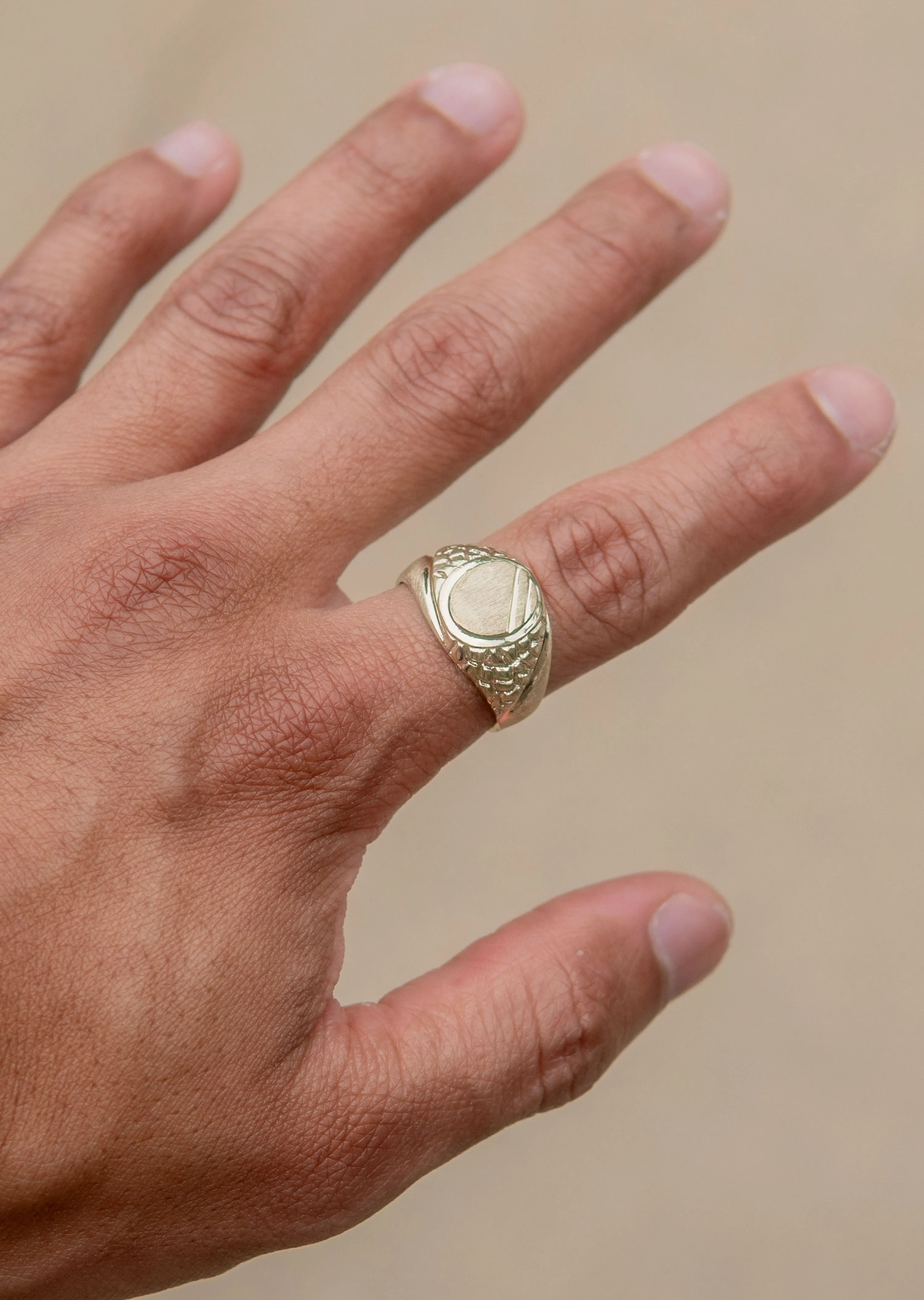 Mens Signet Ring - 10K Gold | 6 Grams