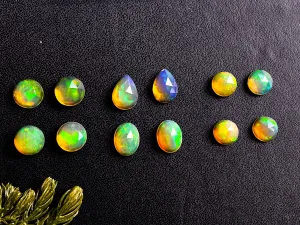 Natural Ethiopian Opal Rose Cut Cabochons