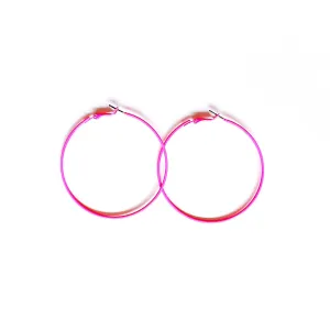 NEON HOOP EARRINGS