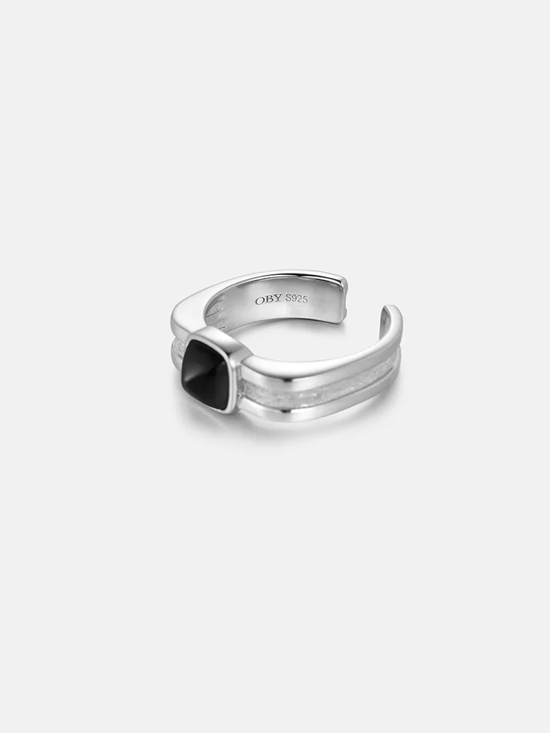 OBY Black Onyx Signet Ring