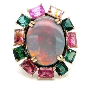 Opal and Tourmaline Ring at Regard Jewelry in Austin, TX
