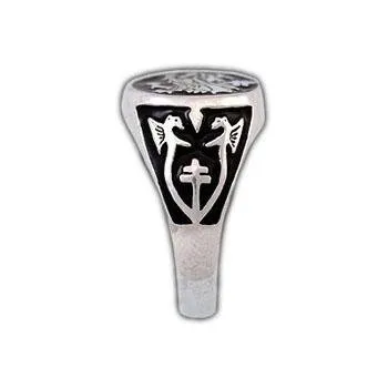 Order of The Dragon Signet Ring - Enameled