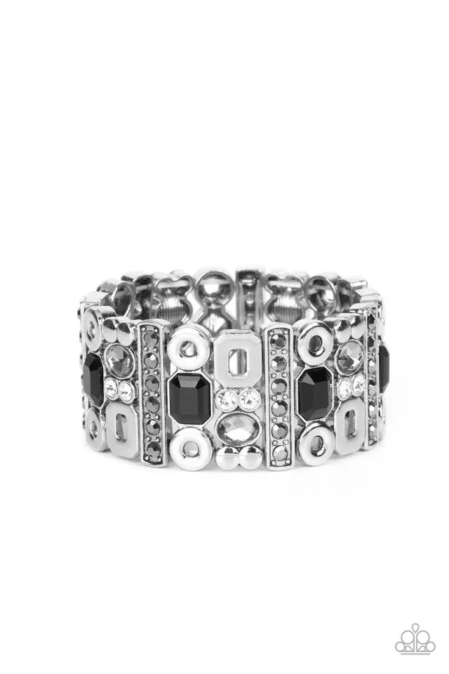 Paparazzi Bracelet ~ Dynamically Diverse - Black