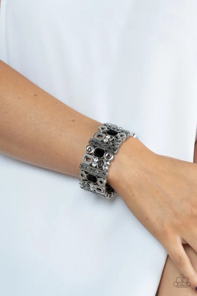 Paparazzi Bracelet ~ Dynamically Diverse - Black