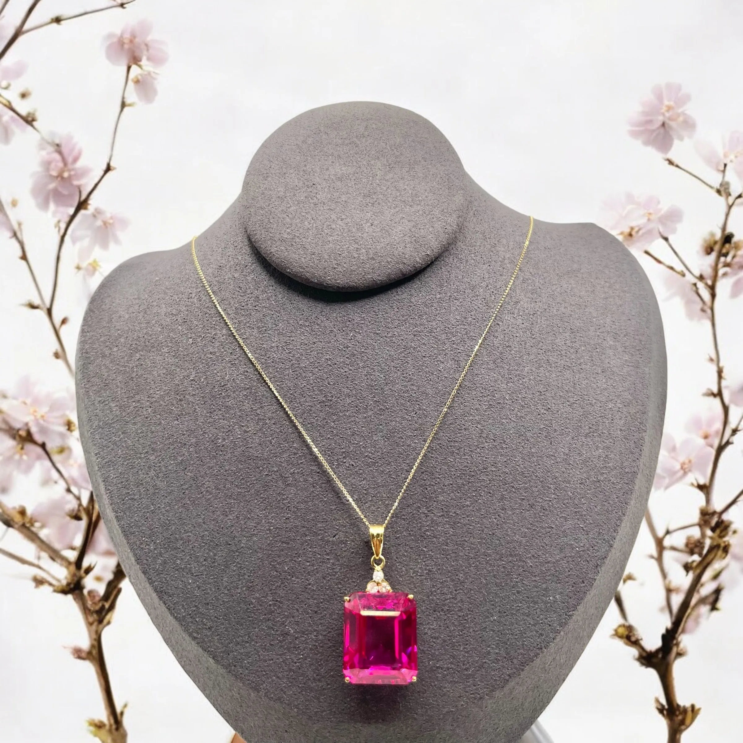 PINK TOPAZ NECKLACE