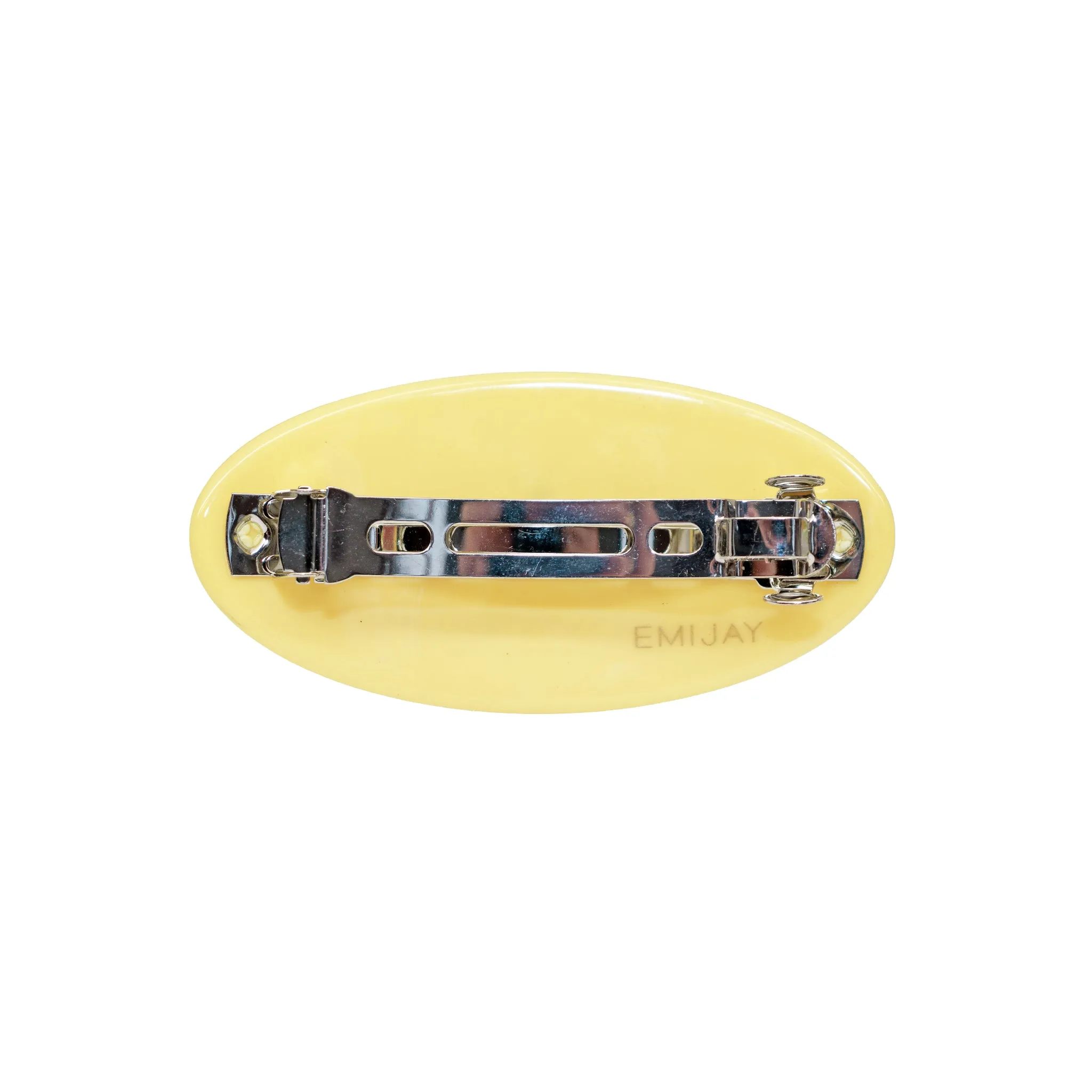 Ponytail Barrette in Lemon Drop