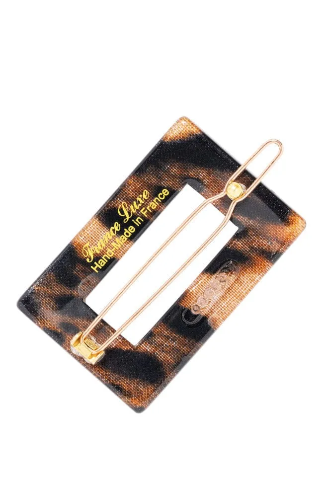 Portrait Tige Boule Barrette - Luxe Leopard